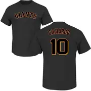 Men's San Francisco Giants ＃10 Johan Camargo Black Roster Name & Number T-Shirt