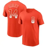 Men's San Francisco Giants ＃14 Patrick Bailey Orange City Connect Name & Number T-Shirt