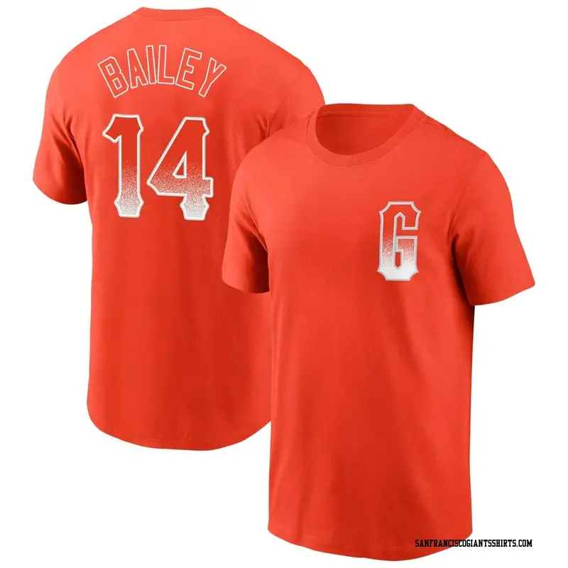 Men's San Francisco Giants ＃14 Patrick Bailey Orange City Connect Name & Number T-Shirt