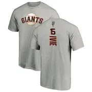 Men's San Francisco Giants ＃15 Mike Ivie Ash Backer T-Shirt