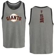 Men's San Francisco Giants ＃15 Mike Ivie Gray Branded Backer Tank Heathered