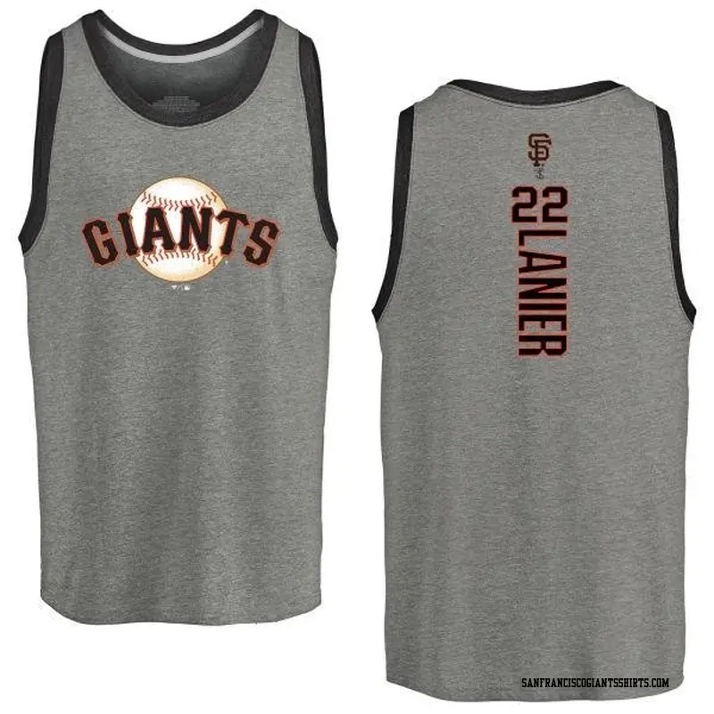 Men's San Francisco Giants ＃22 Hal Lanier Gray Branded Backer Tank Heathered