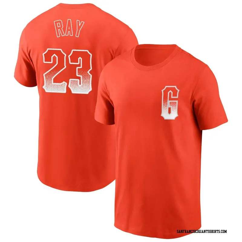 Men's San Francisco Giants ＃23 Robbie Ray Orange City Connect Name & Number T-Shirt