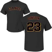 Men's San Francisco Giants ＃23 Shawon Dunston Black Roster Name & Number T-Shirt