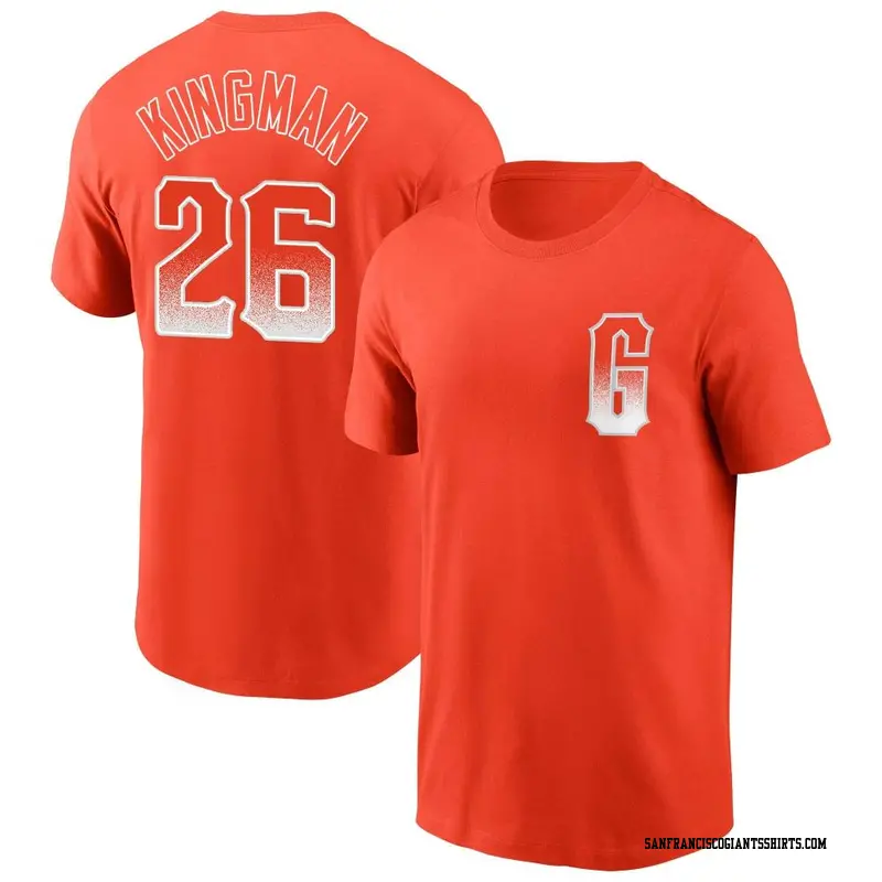 Men's San Francisco Giants ＃26 Dave Kingman Orange City Connect Name & Number T-Shirt