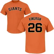 Men's San Francisco Giants ＃26 Dave Kingman Orange Roster Name & Number T-Shirt