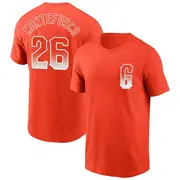 Men's San Francisco Giants ＃26 John Montefusco Orange City Connect Name & Number T-Shirt