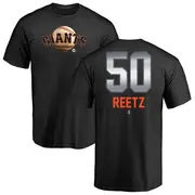 Men's San Francisco Giants ＃50 Jakson Reetz Black Midnight Mascot T-Shirt