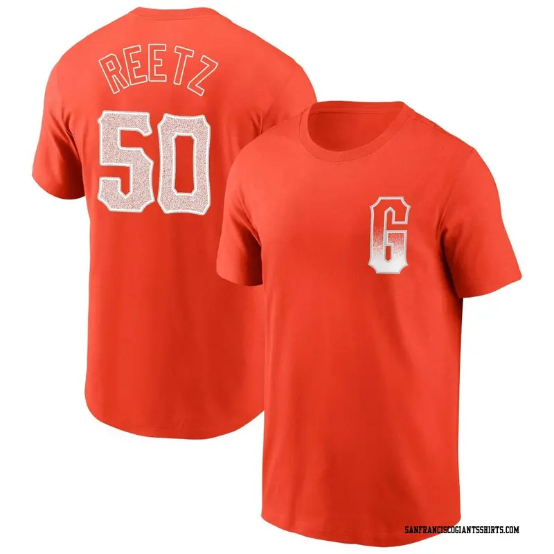 Men's San Francisco Giants ＃50 Jakson Reetz Orange City Connect Name & Number T-Shirt