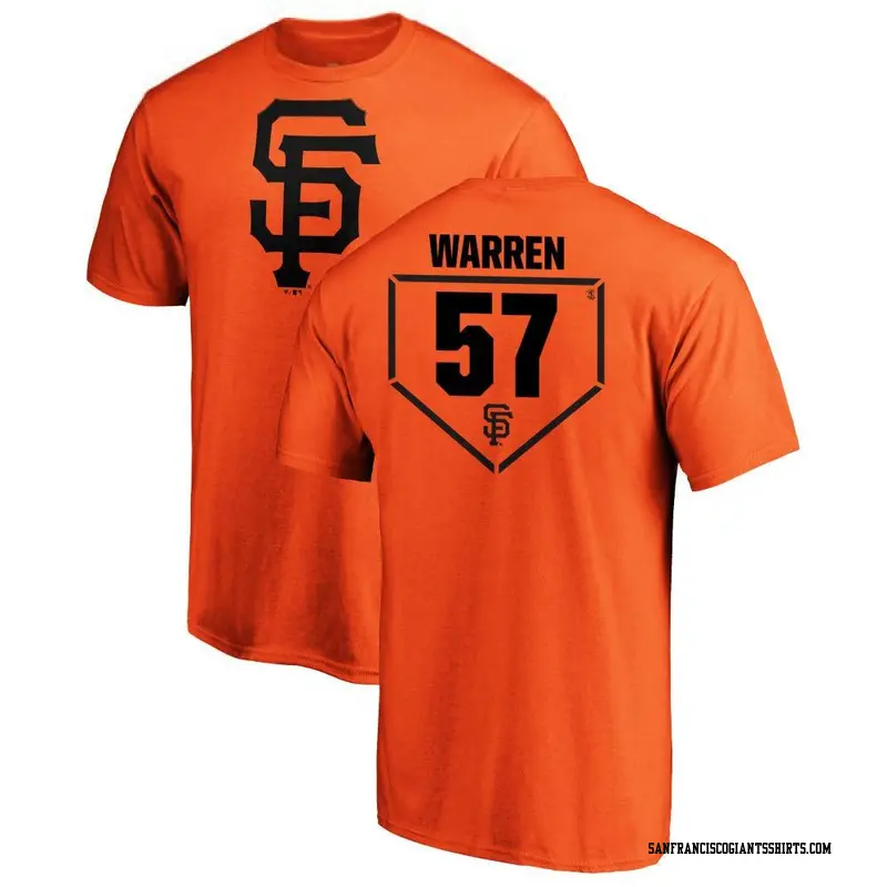 Men's San Francisco Giants ＃57 Austin Warren Orange RBI T-Shirt