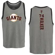 Men's San Francisco Giants ＃74 Ryan Walker Gray Branded Backer Tank Heathered