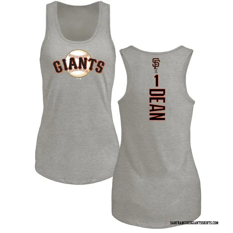 Women's San Francisco Giants ＃1 Austin Dean Ash Backer Tank Top