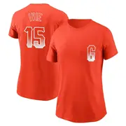 Women's San Francisco Giants ＃15 Mike Ivie Orange City Connect Name & Number T-Shirt