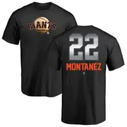 Youth San Francisco Giants ＃22 Willie Montanez Black Branded Midnight Mascot T-Shirt