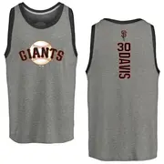 Youth San Francisco Giants ＃30 Chili Davis Gray Branded Backer Tank Heathered