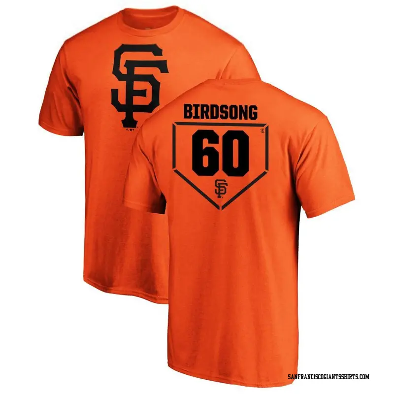 Youth San Francisco Giants ＃60 Hayden Birdsong Orange RBI T-Shirt