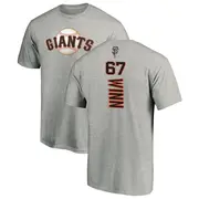 Youth San Francisco Giants ＃67 Keaton Winn Ash Backer T-Shirt